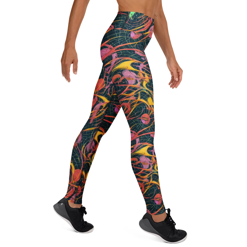 Cosmic Underbrush on Yoga Leggings — Right