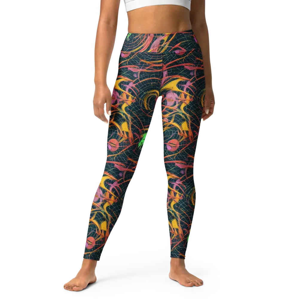 Cosmic Underbrush on Yoga Leggings — Front