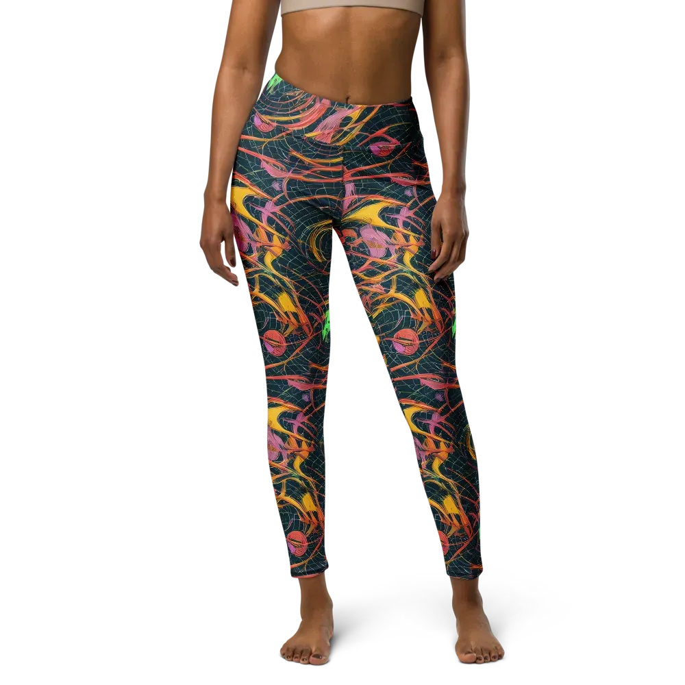Cosmic Underbrush on Yoga Leggings — Front