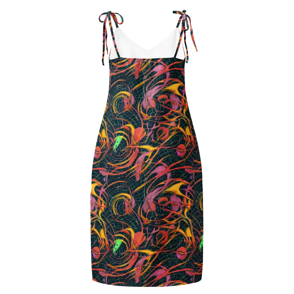 Cosmic Underbrush on Slip Dress — Back