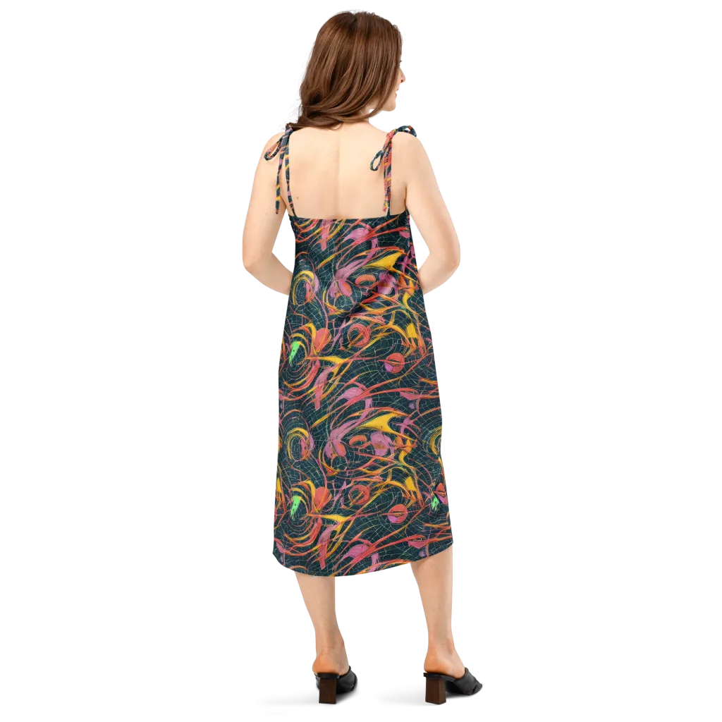 Cosmic Underbrush on Slip Dress — Back