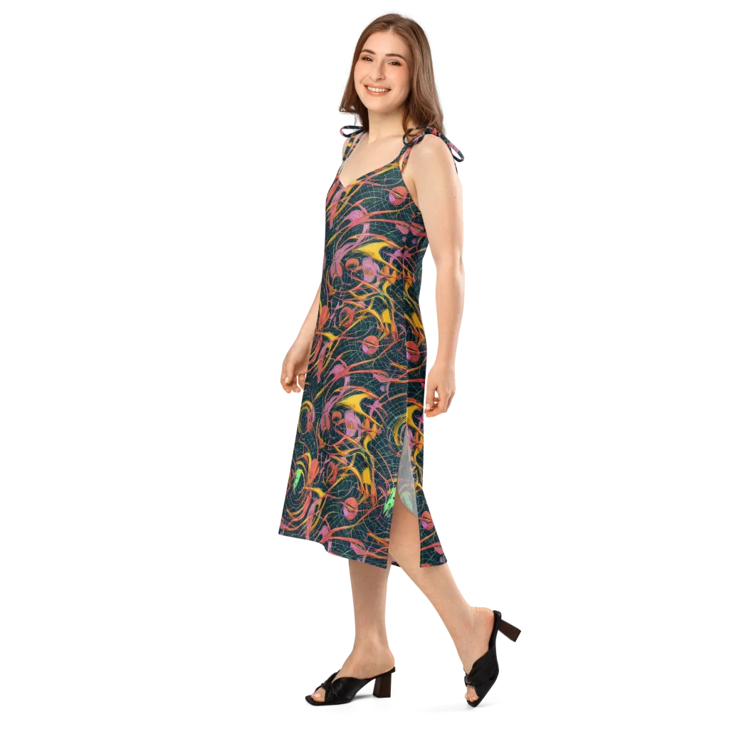 Cosmic Underbrush on Slip Dress — Left Front