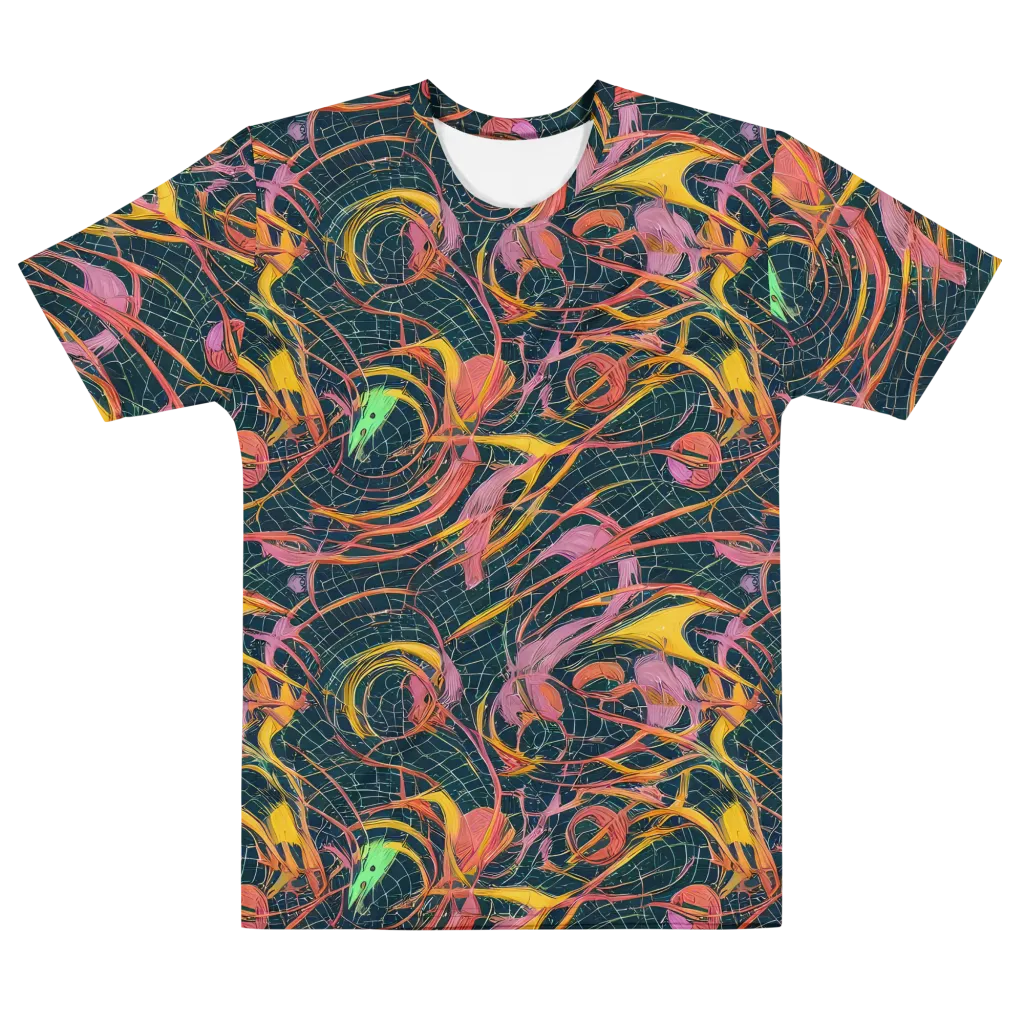 Cosmic Underbrush on Men's Cotton Crew Neck T-Shirt — Front