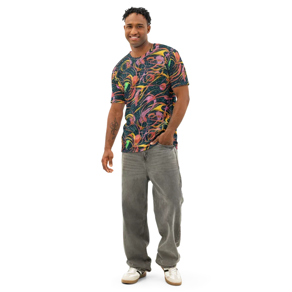 Cosmic Underbrush on Men's Cotton Crew Neck T-Shirt — Front