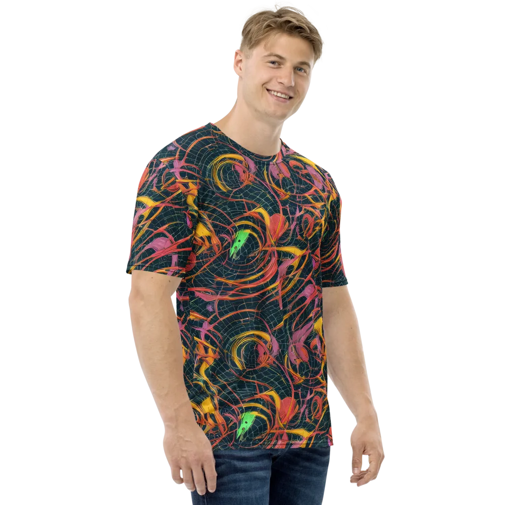 Cosmic Underbrush on Men's Crew Neck T-Shirt — Right