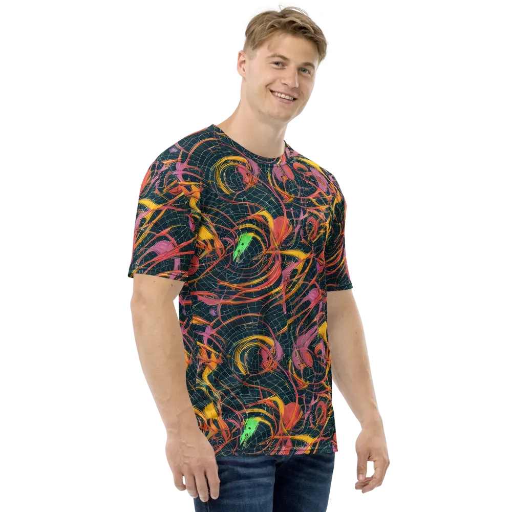 Cosmic Underbrush on Men's Crew Neck T-Shirt — Right