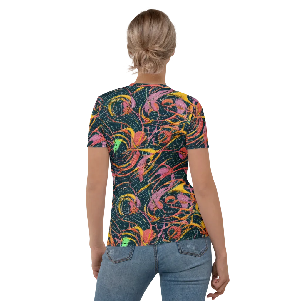 Cosmic Underbrush on Women's Crew Neck T-Shirt — Back