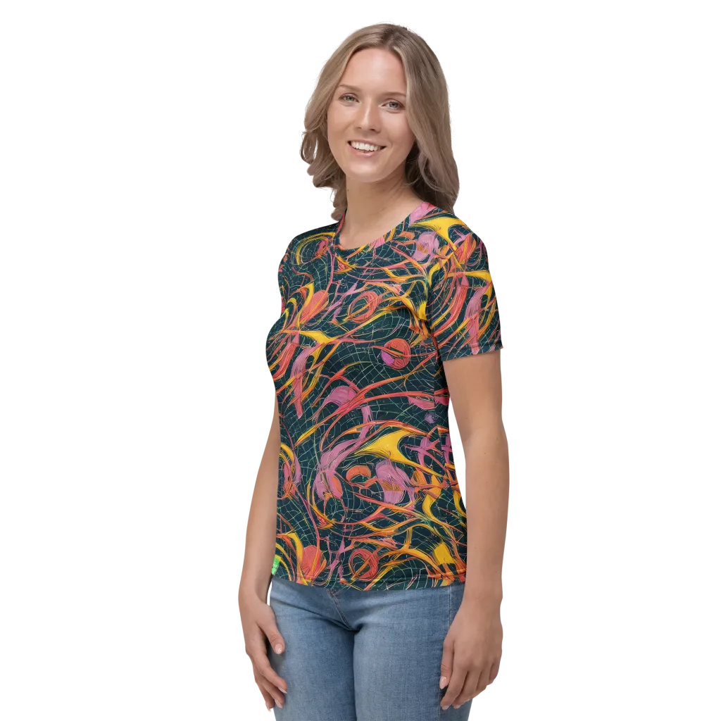 Cosmic Underbrush on Women's Crew Neck T-Shirt — Left