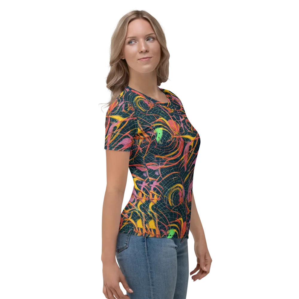 Cosmic Underbrush on Women's Crew Neck T-Shirt — Right
