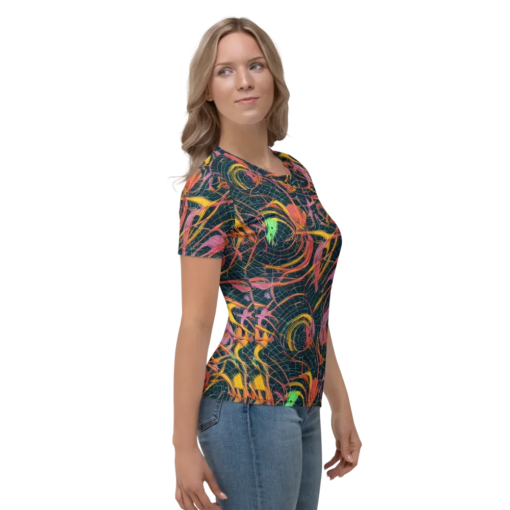 Cosmic Underbrush on Women's Crew Neck T-Shirt — Right