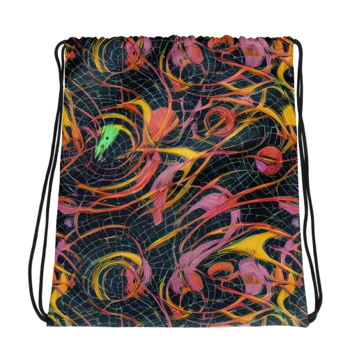 Cosmic Underbrush on a Drawstring Bag