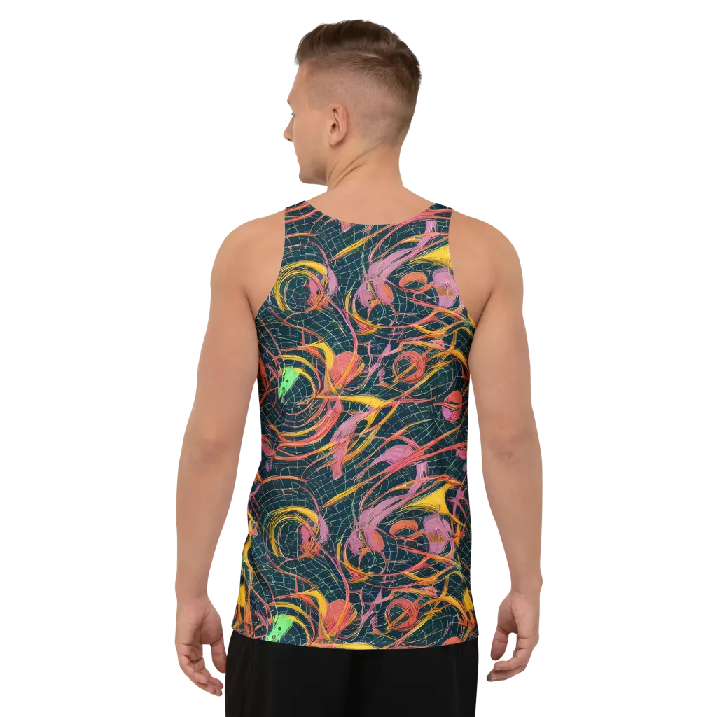 Cosmic Underbrush on Men's Tank Top — Back