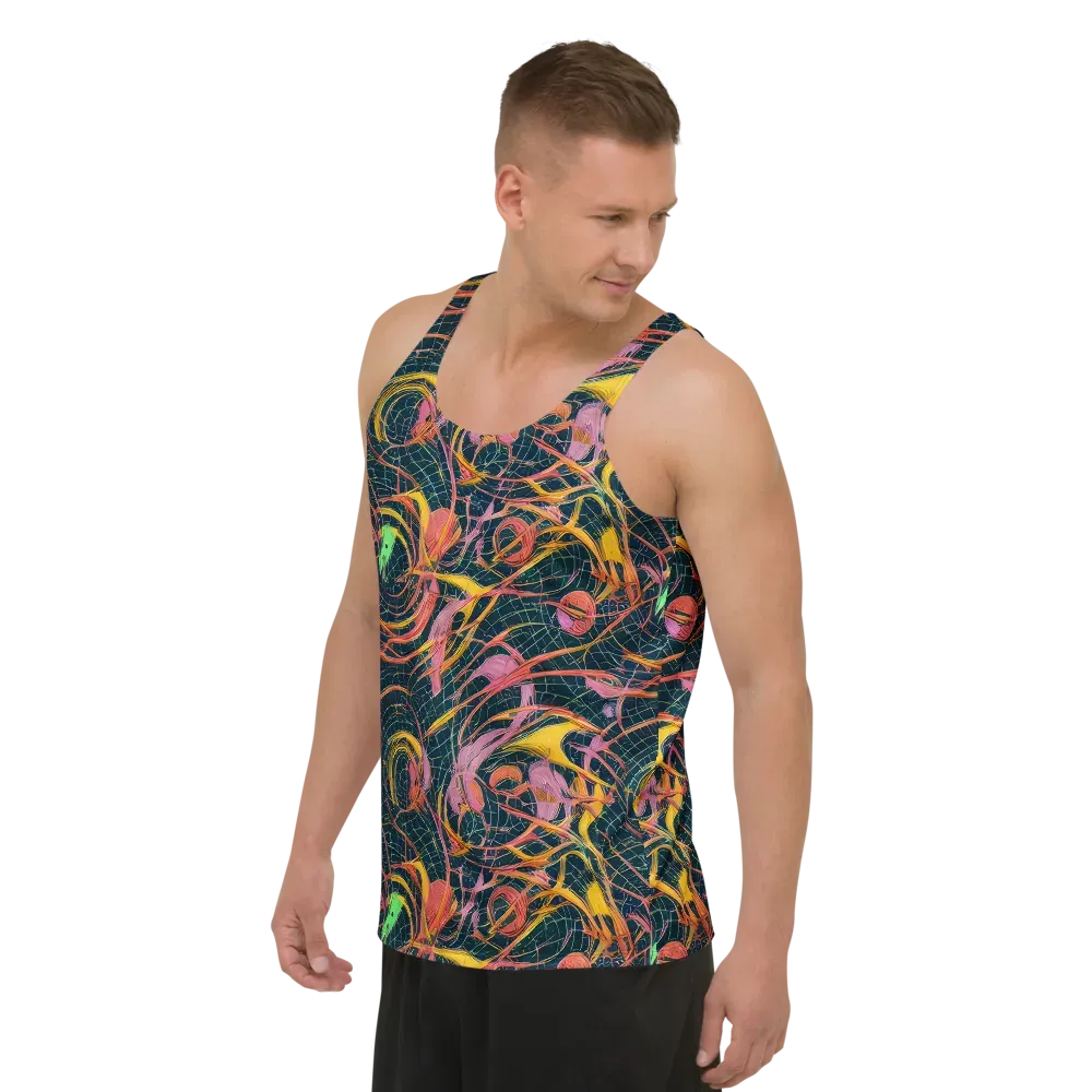 Cosmic Underbrush on Men's Tank Top — Left Front