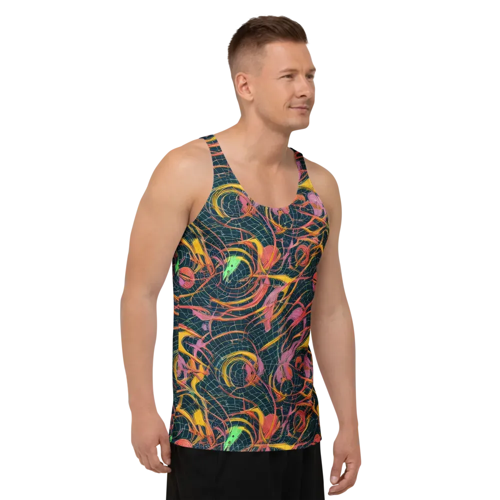 Cosmic Underbrush on Men's Tank Top — Right Front