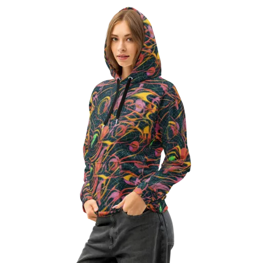 Cosmic Underbrush on a Cotton Hoodie