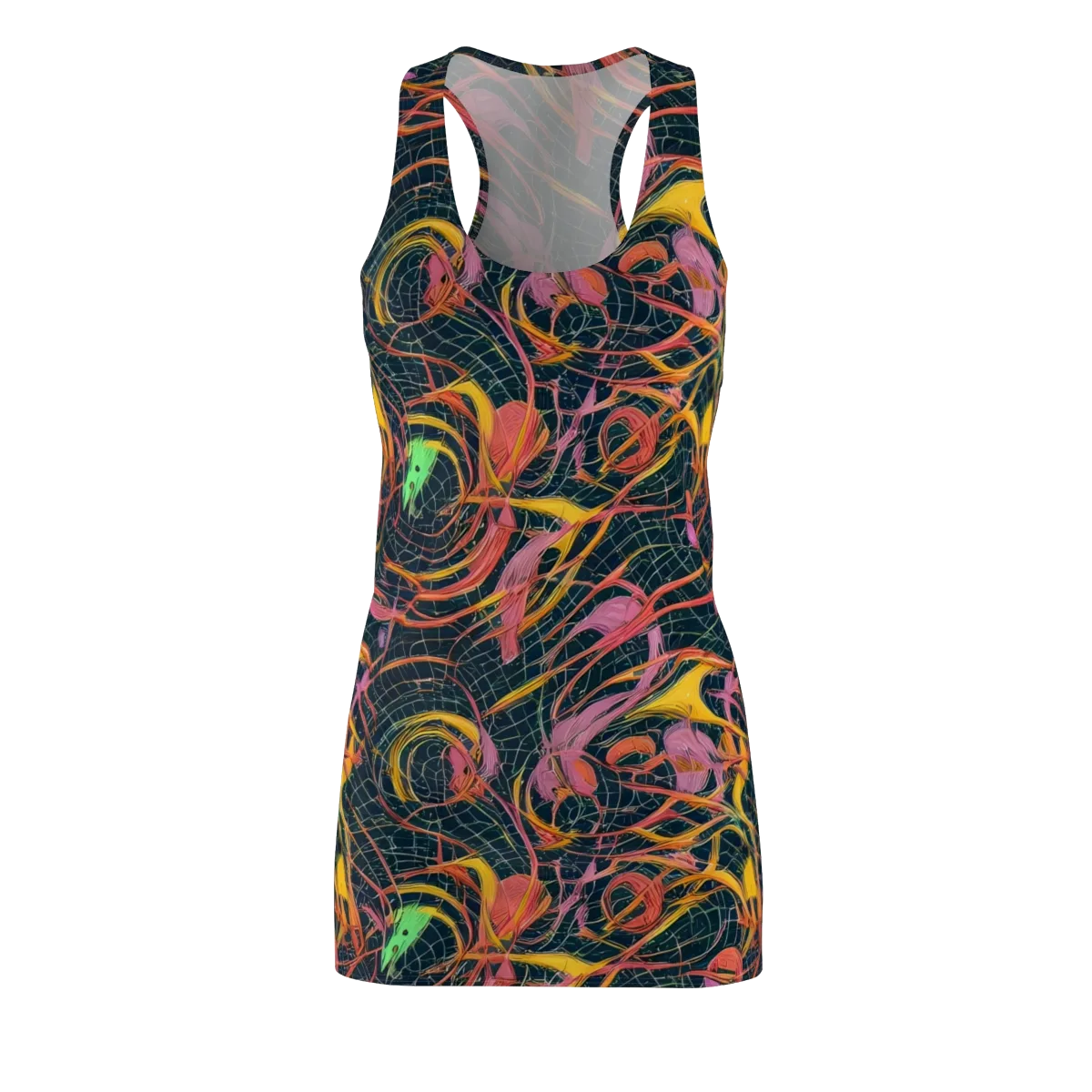 Cosmic Underbrush on Racerback Dress — Front