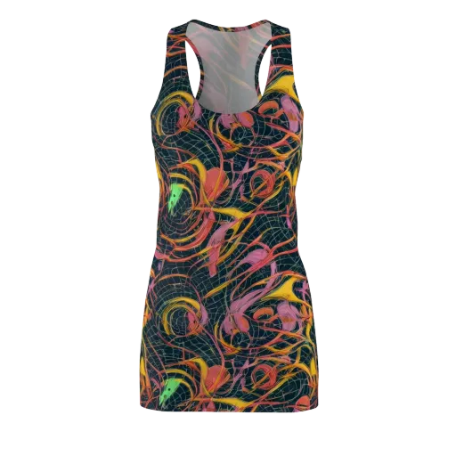 Cosmic Underbrush on a Racerback Dress