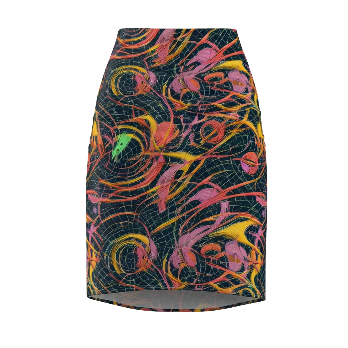 Cosmic Underbrush on Pencil Skirt — Front