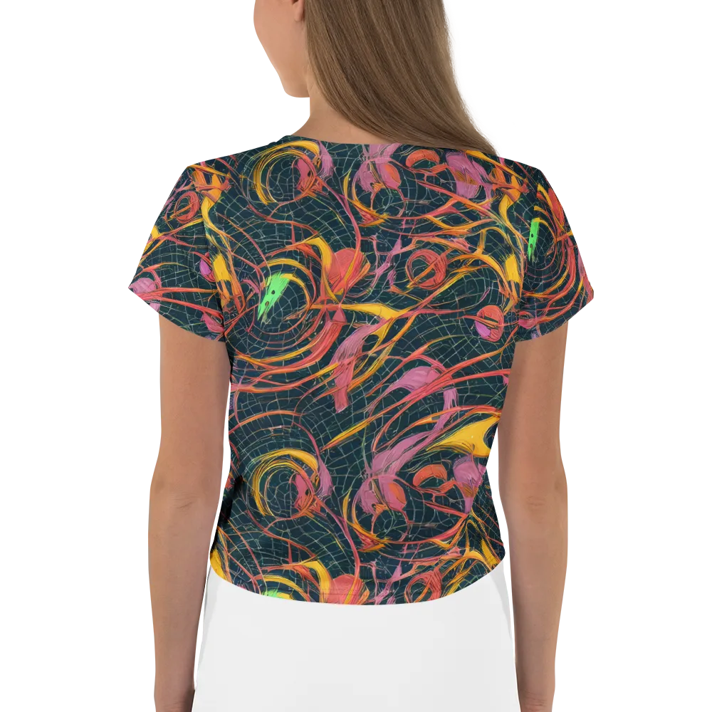 Cosmic Underbrush on Crop Tee — Back