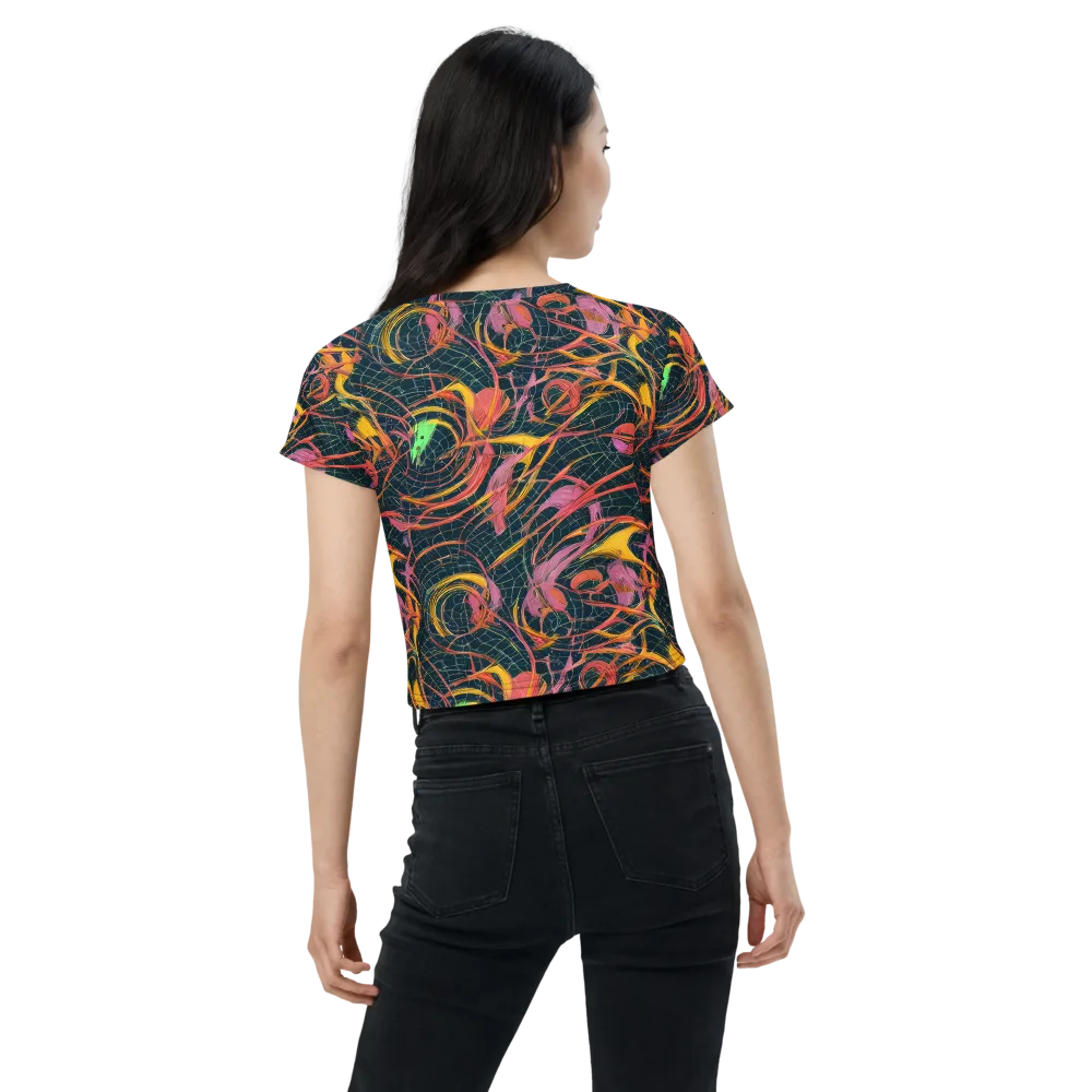 Cosmic Underbrush on Crop Tee — Back