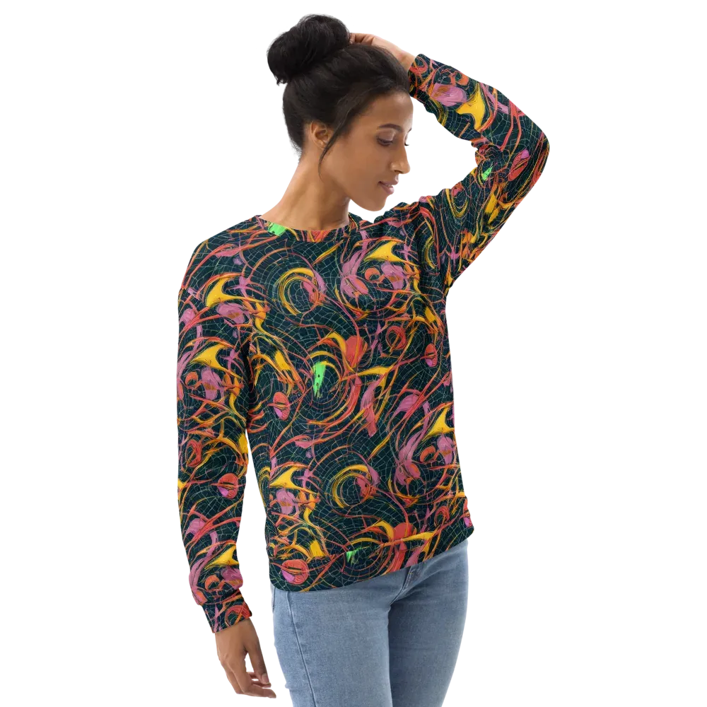Cosmic Underbrush on Sweatshirt — Right Front