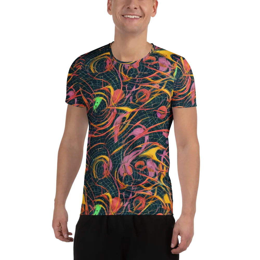 Cosmic Underbrush on Men's Athletic T-Shirt — Front