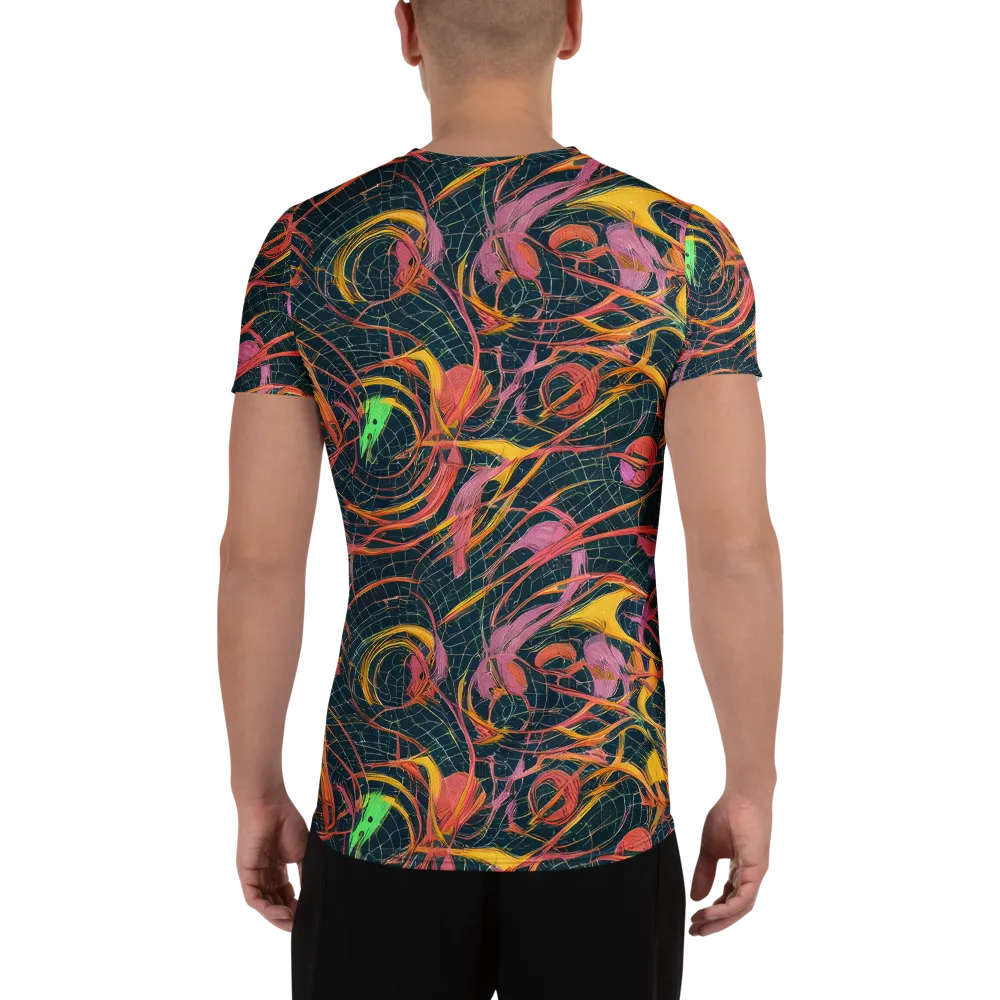 Cosmic Underbrush on Men's Athletic T-Shirt — Back