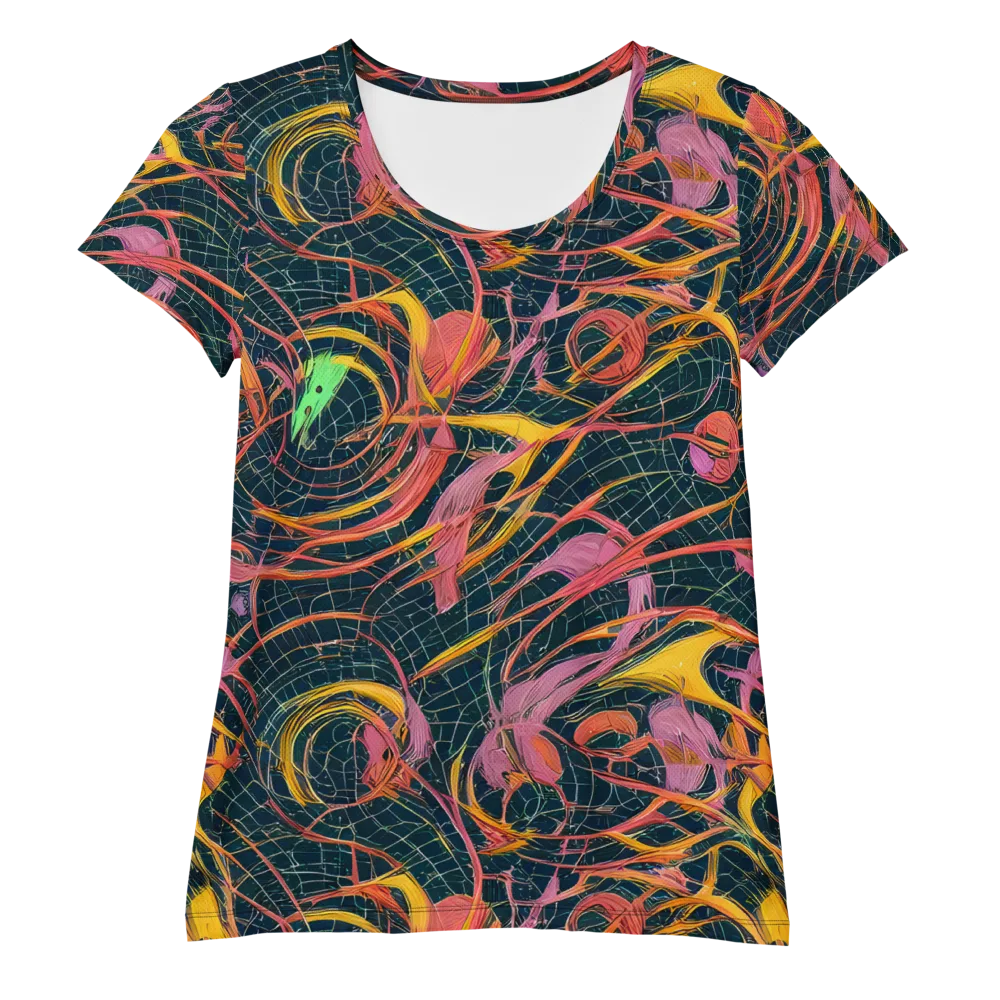 Cosmic Underbrush on Women's Athletic T-Shirt — Front
