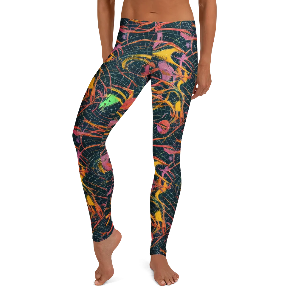 Cosmic Underbrush on Leggings — Front