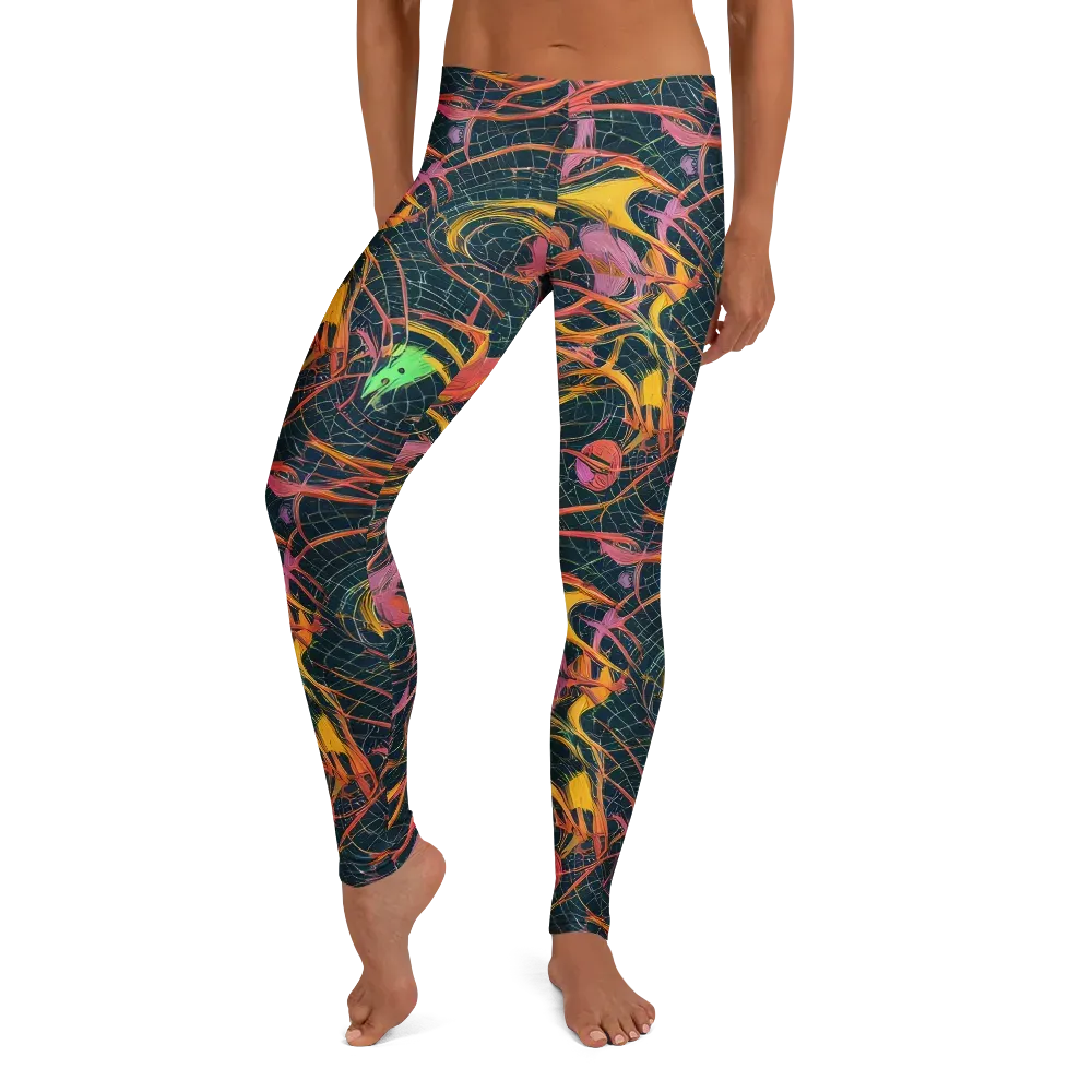 Cosmic Underbrush on Leggings — Front