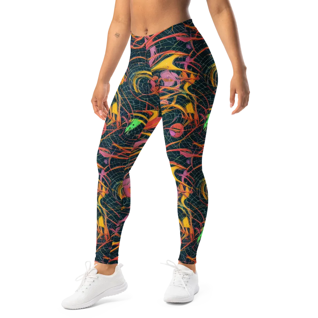 Cosmic Underbrush on Leggings — Left Front