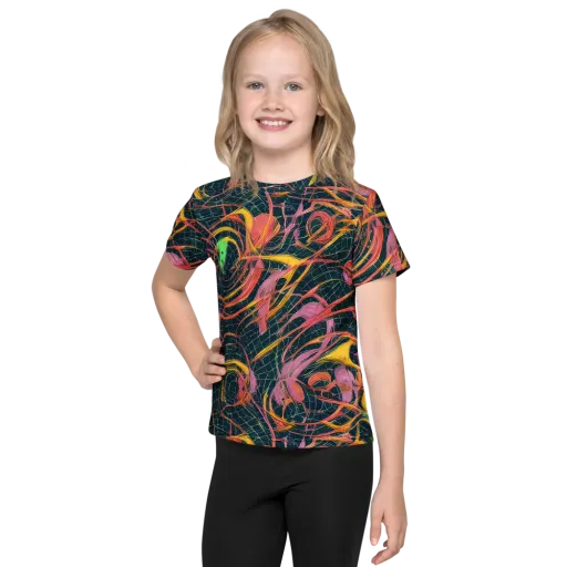 Cosmic Underbrush on a Kids Crew Neck T-Shirt