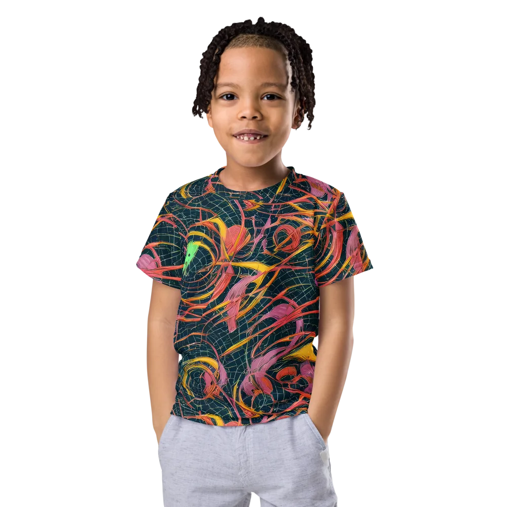 Cosmic Underbrush on Kids Crew Neck T-Shirt — Front