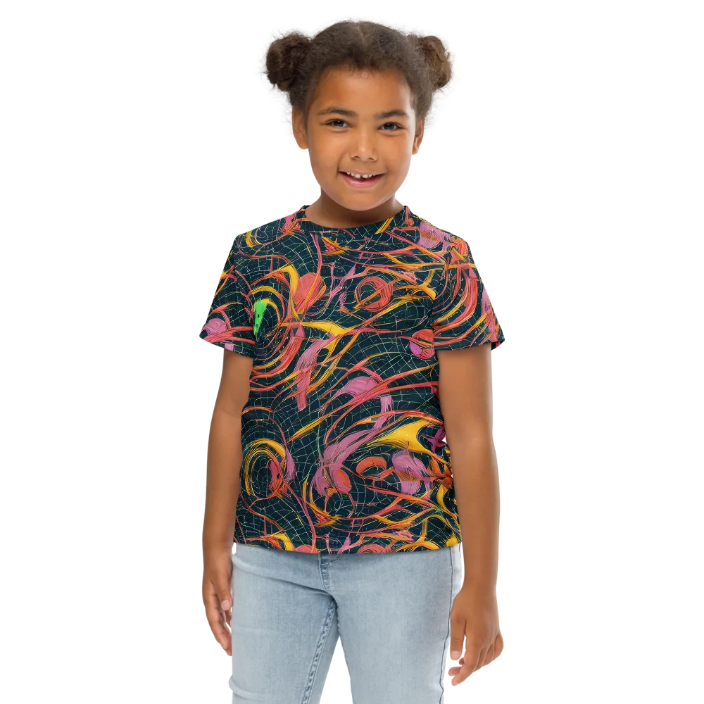 Cosmic Underbrush on Kids Crew Neck T-Shirt — Front