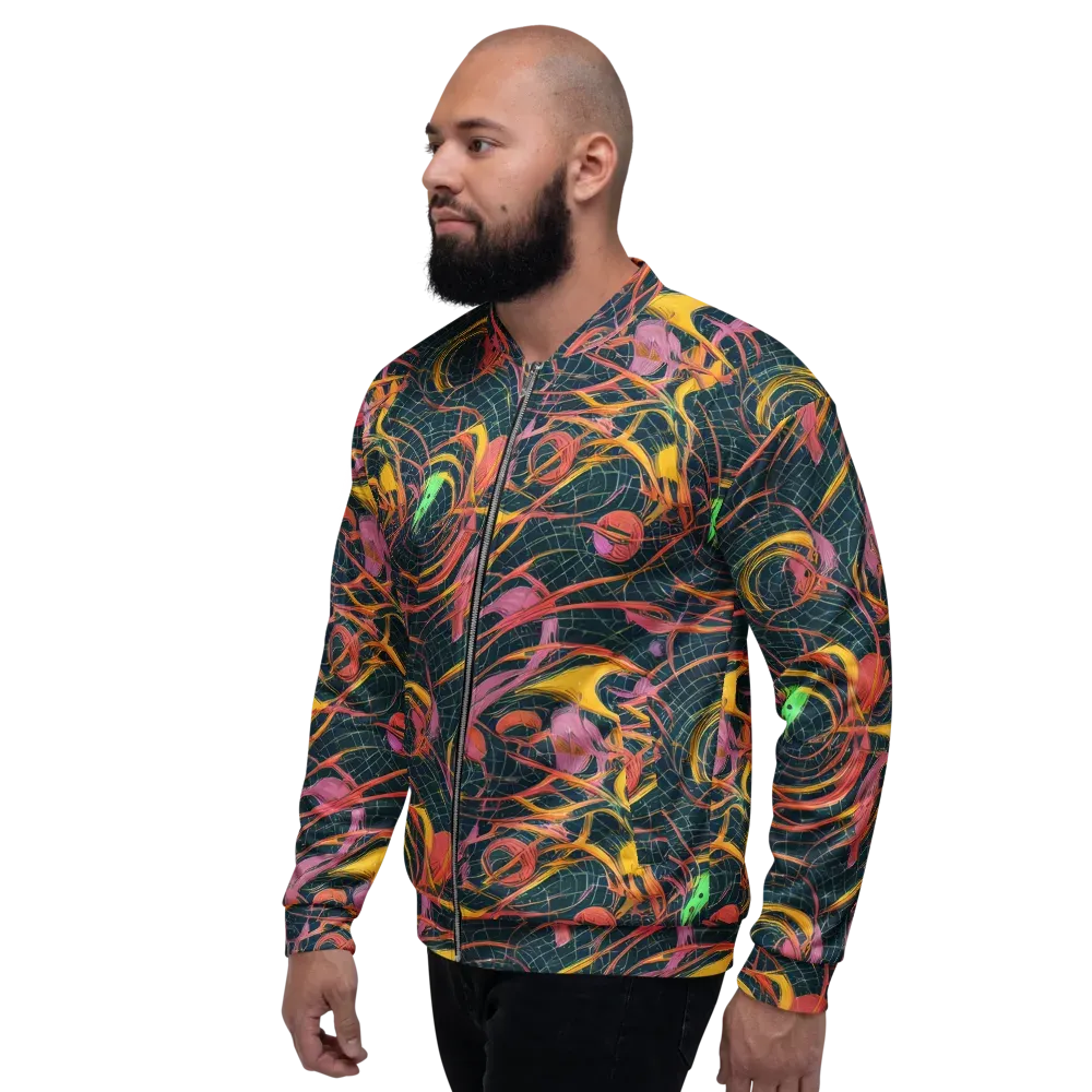 Cosmic Underbrush on Bomber Jacket — Left