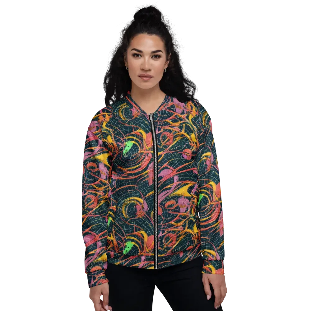 Cosmic Underbrush on Bomber Jacket — Front