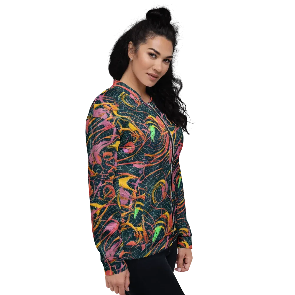 Cosmic Underbrush on Bomber Jacket — Right