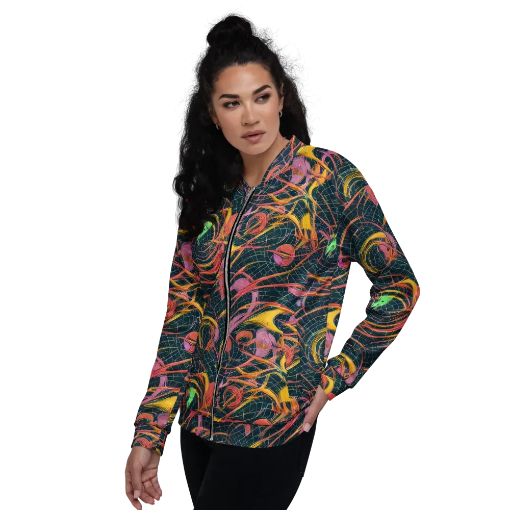 Cosmic Underbrush on Bomber Jacket — Left