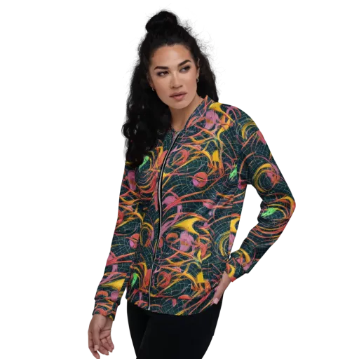 Cosmic Underbrush on a Bomber Jacket
