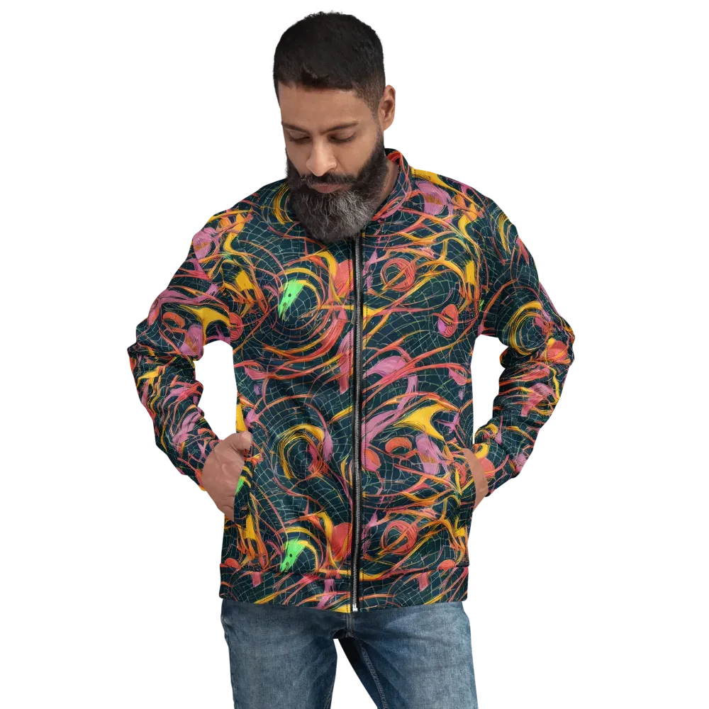 Cosmic Underbrush on Bomber Jacket — Front