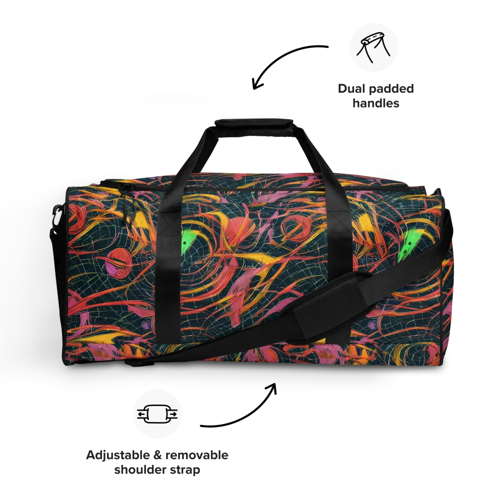 Cosmic Underbrush on Duffle Bag — Front