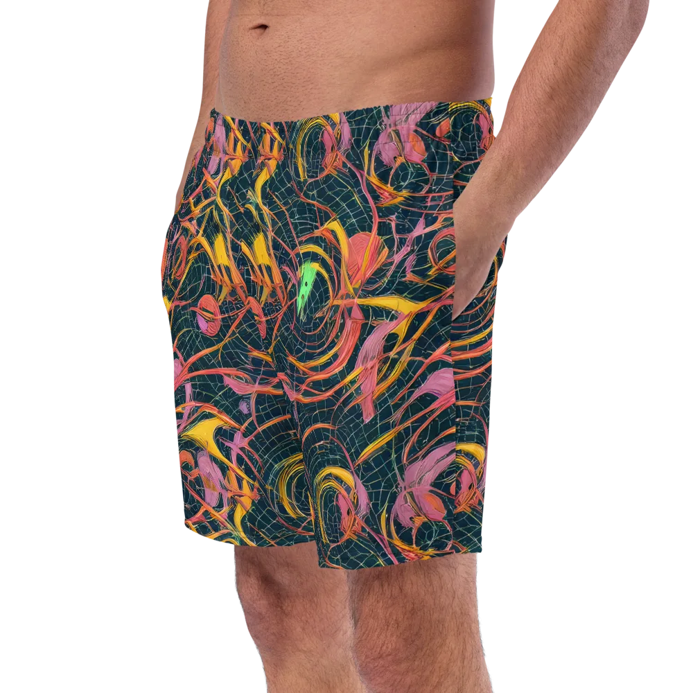 Cosmic Underbrush on Swim Trunks — Left Front