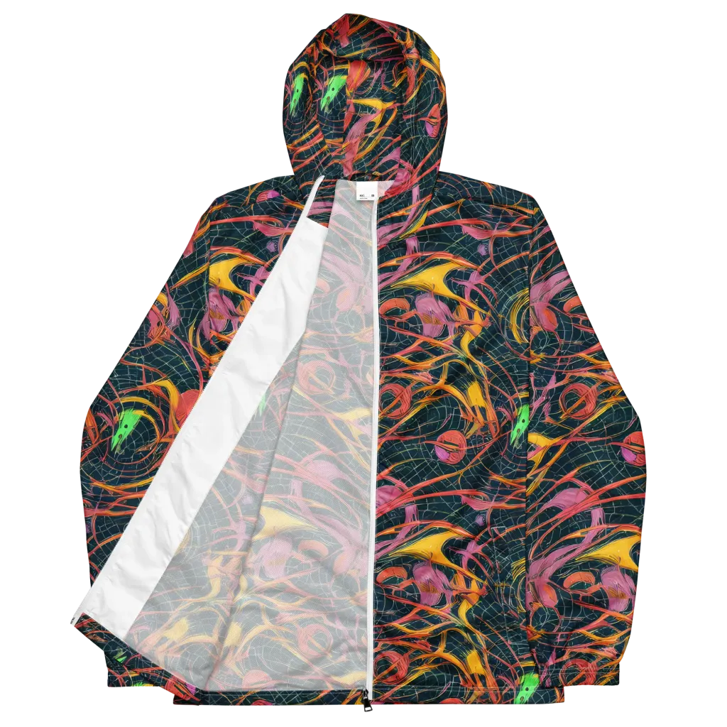 Cosmic Underbrush on Men's Windbreaker — Front