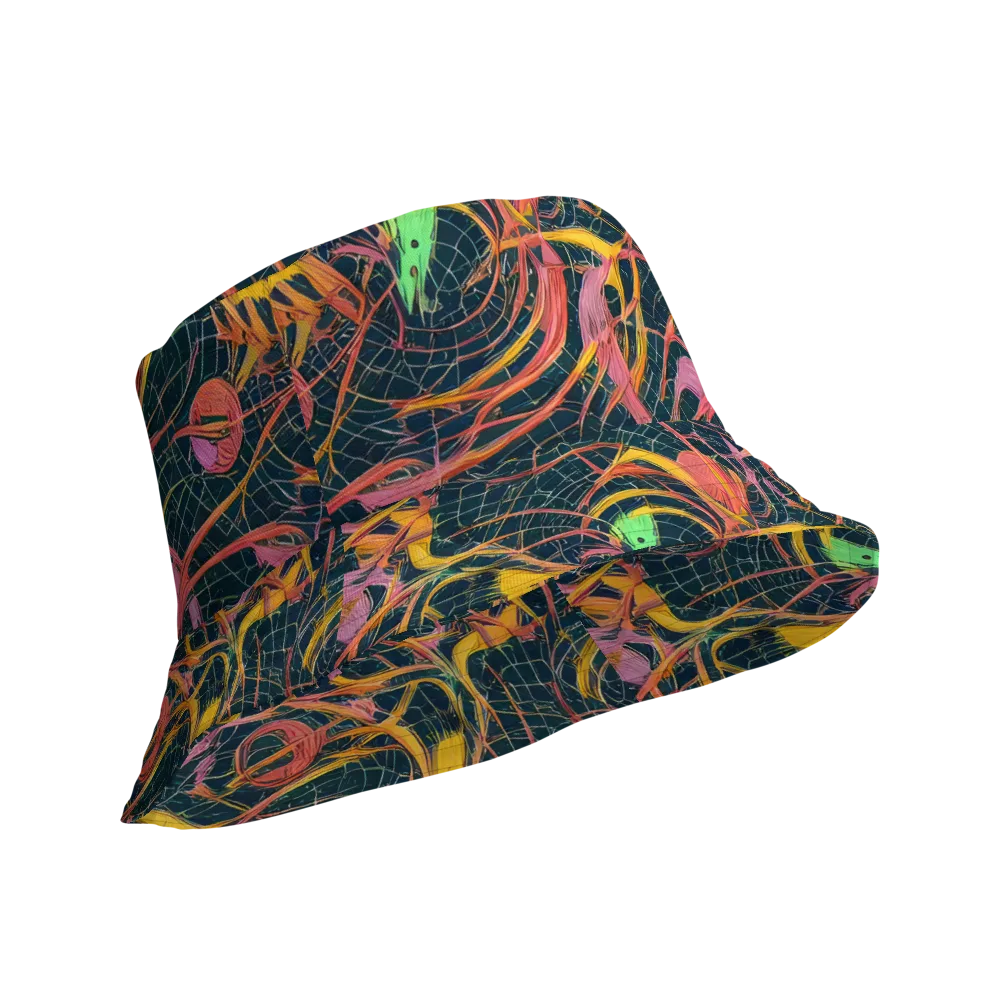 Cosmic Underbrush on Reversible Bucket Hat — Product details Outside