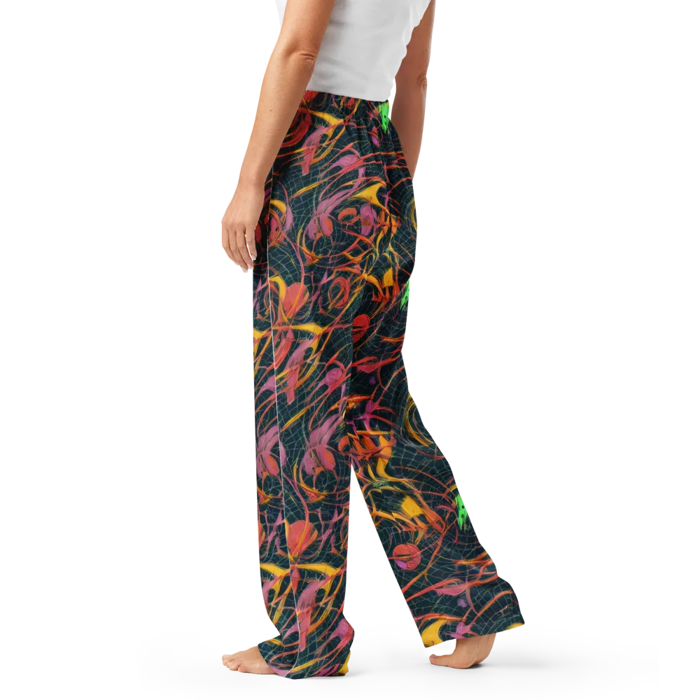 Cosmic Underbrush on Women's Pajama Pants — Left