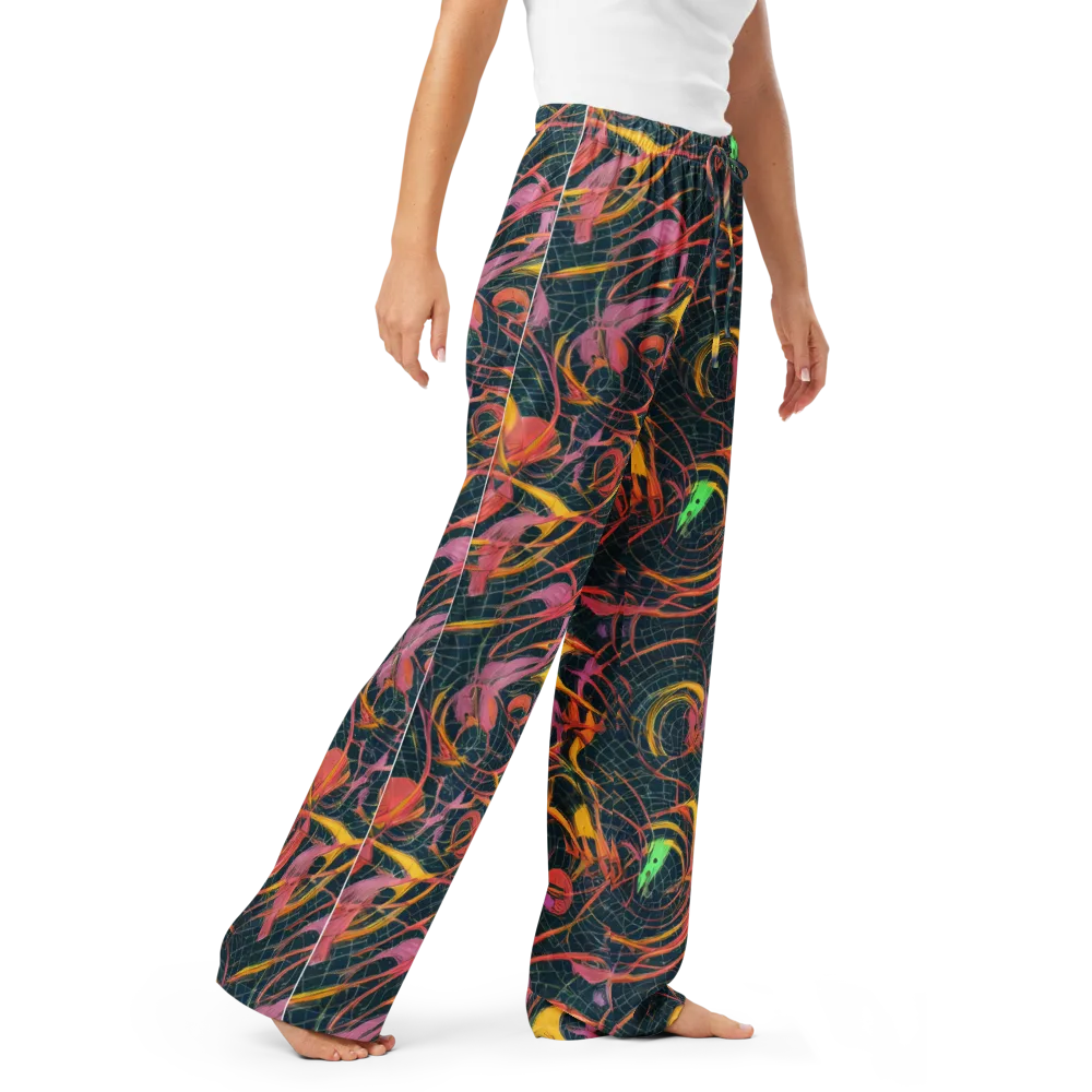 Cosmic Underbrush on Women's Pajama Pants — Right Front