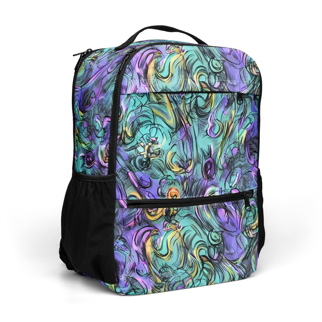 Dreamwave Botanica on Utility Backpack — Right Front