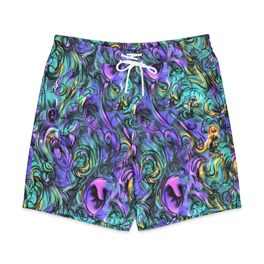 Dreamwave Botanica on Men's Board Shorts — Front