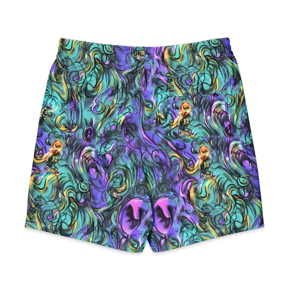 Dreamwave Botanica on Men's Board Shorts — Back