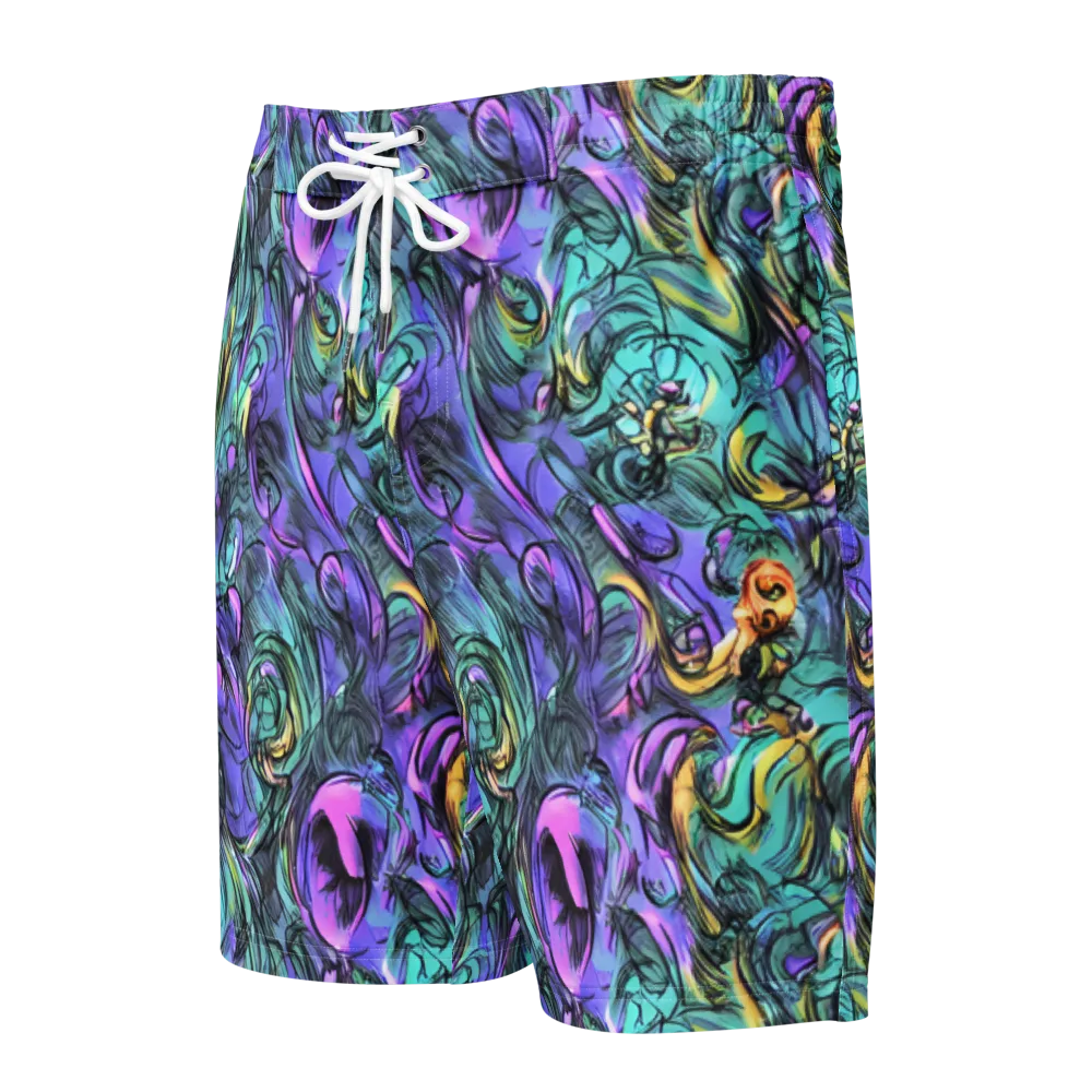 Dreamwave Botanica on Men's Board Shorts — Front